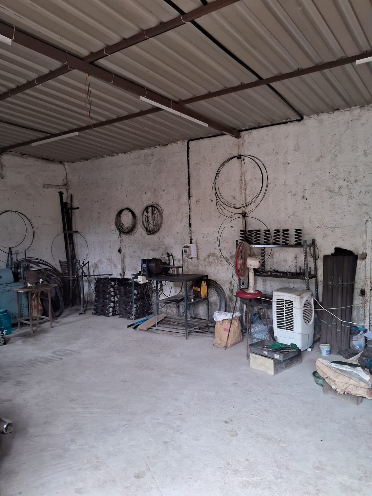 Our manufacturing unit — wire stock and machinery