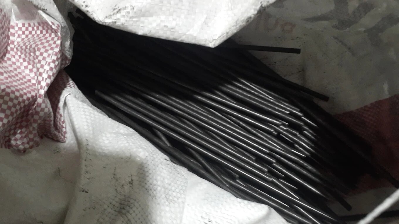 Raw wire stock, cut to length